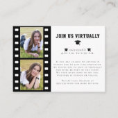 Filmstrip Foto Collage Abschluss Einschließungskar Begleitkarte (Vorderseite)