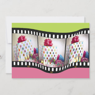 Filmstrip Geburtstagsparty Einladung
