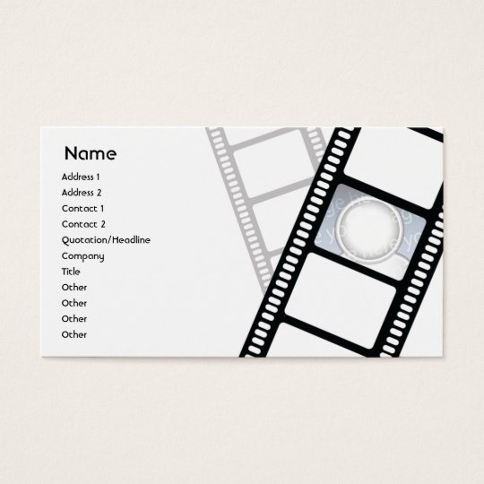 Filmstrip - Geschäft Visitenkarte