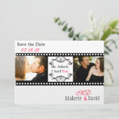 Filmstrip-Save the Date Save The Date (Stehend Vorderseite)