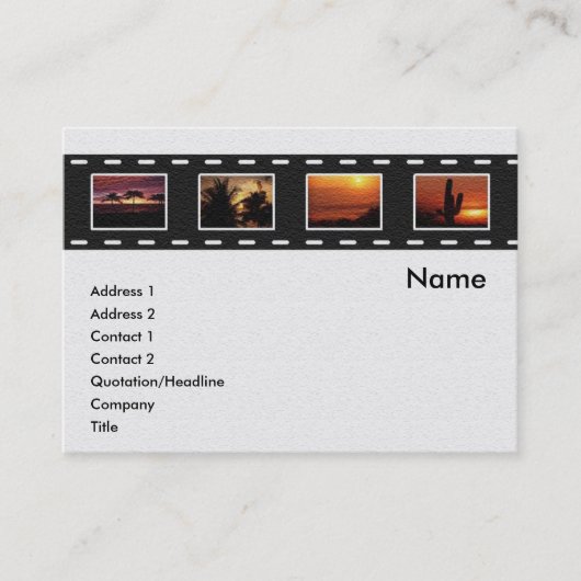 Filmstrip-Visitenkarte Visitenkarte (Vorderseite)