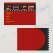 Filmstrip-Visitenkarte Visitenkarte (Vorne/Hinten)