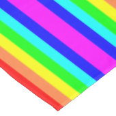 Filmtablette - farbenfroher Streifen Tischdecke (Schrägansicht)