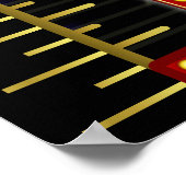 Filmtheater Marquee Zuhause Kino Name Horizontal Poster (Ecke)