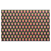 Filmtheater Popcorn Box Retro Schwarzes Muster Stoff (Fat Quarter (45,7 x 55,9 cm))