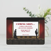 Filmtheater Save the Date Einladung (Stehend Vorderseite)