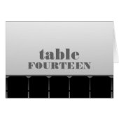 Filmtheater-Tischkarte, grau (Vorderseite (Horizontal))