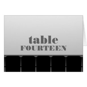 Filmtheater-Tischkarte, grau