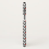 Filmtrommel Grafikmovie Muster Schwarz/Rot/Grau Case-Mate iPhone Hülle (Hinten/Links)