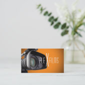 Filmvideokamera Filmregisseur Filmhochzeit Visitenkarte (Stehend Vorderseite)