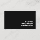 Filmvideokamera Filmregisseur Filmhochzeit Visitenkarte (Rückseite)