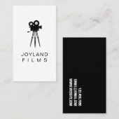 Filmvideokamera Filmregisseur Filmhochzeit Visitenkarte (Vorne/Hinten)