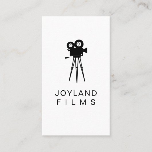 Filmvideokamera Filmregisseur Filmhochzeit Visitenkarte (Vorderseite)
