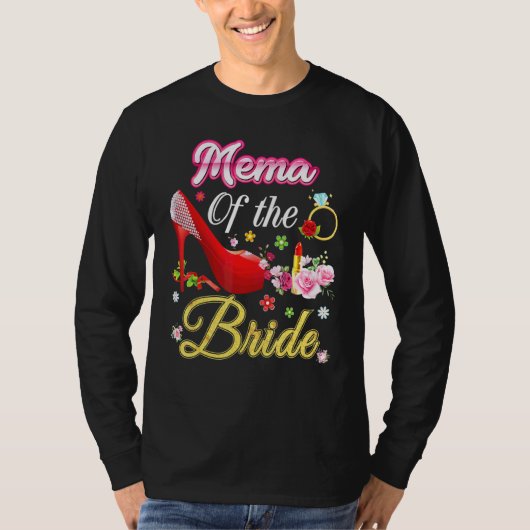 Filmvorführung der Braut Glückliche Hochzeit Blume T-Shirt (Vorderseite)