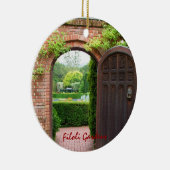 Filoli arbeitet Weihnachtsverzierung im Garten Keramikornament (Rechts)