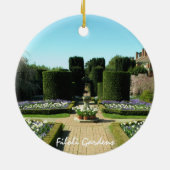 Filoli arbeitet Weihnachtsverzierung im Garten Keramikornament (Hinten)