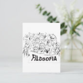 FILOSOFOS platao aristoteles euclides sócrates Postkarte (Stehend Vorderseite)