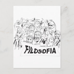 FILOSOFOS platao aristoteles euclides sócrates Postkarte