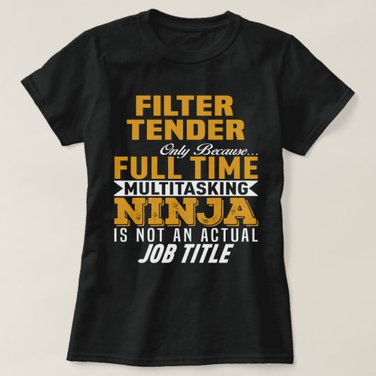 Filter-Ausschreibung T-Shirt (Design vorne)