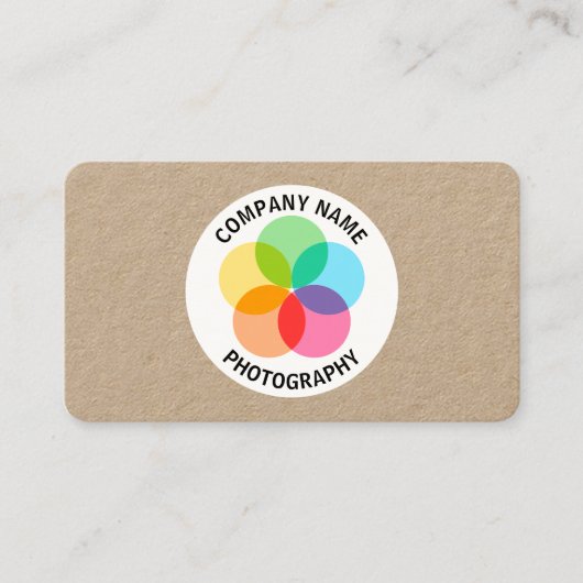 Filter-Blume - Kraft-Karte Visitenkarte (Vorderseite)