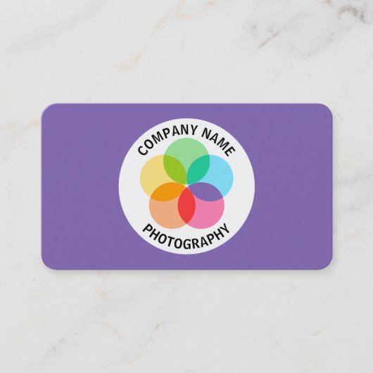 Filter-Blume - Lila #7F66B2 Visitenkarte (Vorderseite)