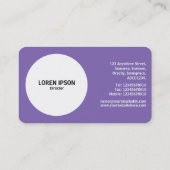 Filter-Blume - Lila #7F66B2 Visitenkarte (Rückseite)