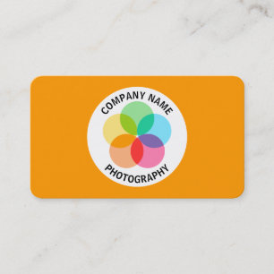 Filter-Blume - Orange #FF9900 Visitenkarte