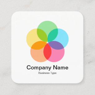 Filter-Blume Quadratische Visitenkarte