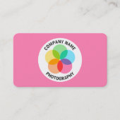 Filter-Blume - Rosa #FF7FB2 Visitenkarte (Vorderseite)