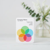 Filter-Blume Visitenkarte (Stehend Vorderseite)