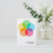 Filter-Blume Visitenkarte (Stehend Vorderseite)