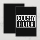 Filter Coughy Mitteilungskarte (Vorne/Hinten)