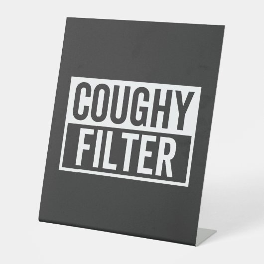 Filter Coughy Sockelschild (Vorderseite)