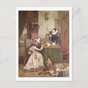 Filter der Liebe, 1885 (mit weißer Farbe) Postkarte