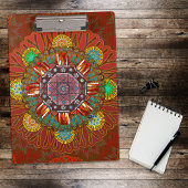 Filter Floral Red Manipur Klemmbrett