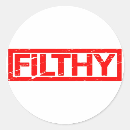Filthy-Briefmarke Runder Aufkleber (Vorderseite)