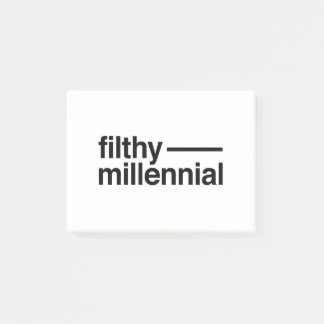 Filthy Millennial Post-it Klebezettel