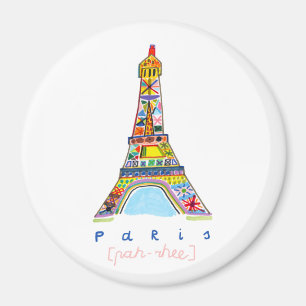 Filz-Spitze-Zeichnen von Paris Magnet