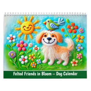 Filzfreunde in Blüte – Hundekalender 2026 Kalender