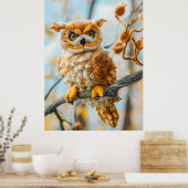 Filzhüllen auf einer Zweigniederlassung Poster (Küche)