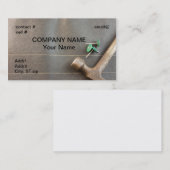 Filznägel auf Dachfilz Visitenkarte (Vorne/Hinten)