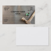 Filznägel mit Hammer Visitenkarte (Vorne/Hinten)