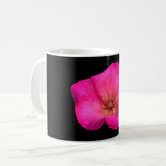 Filzrose Kaffeetasse (Vorderseite Links)