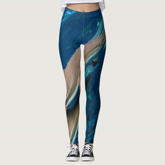 Fin: Blacktip Riff Shark Leggings (Vorderseite)
