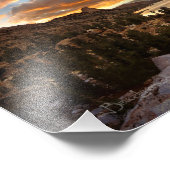 Fin Dome Middle Rae Lake Sunset - John Muir Trail Fotodruck (Ecke)