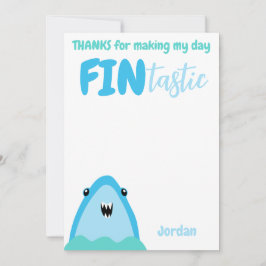 Fin-tastic Hai Vielen Dank Kinder unter dem Meer Einladung