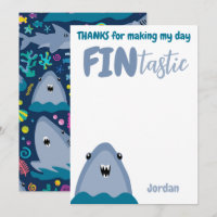 Fin-tastic Hai Vielen Dank Kinder unter dem Meer