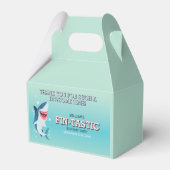 Fin-tastic Shark Jawsome Birthday Geschenkschachtel (Vorderseite)