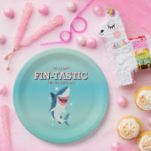 Fin-tastic Shark Ocean Birthday Pappteller (Party)