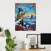 Fin-tastic Shred, Wintergewässer Poster (Heimbüro)